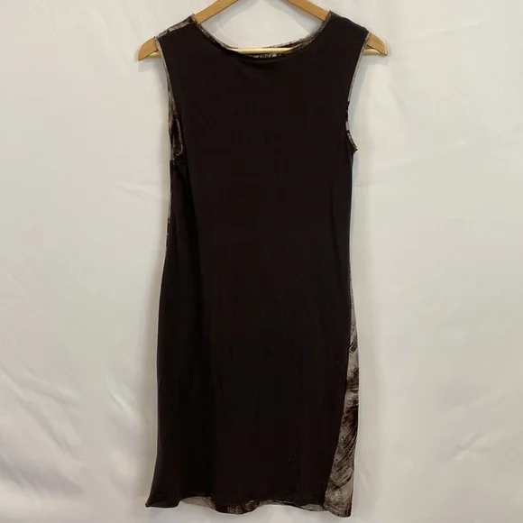 Simply Vera Vera Wang brown knotted dress in brown and gray size S - Picture 7 of 11